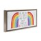 Stupell Industries Different Is Beautiful Rainbow Framed Floater Canvas Wall Art